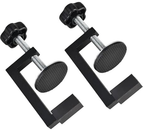 2pc Sturdy C-Clamp, Universal Table Clamps for Wood, Plastic, Wicker Chairs and Sectional Sofas for Outdoor Garden and Patio Use Durable and Stable Design, Free Your Hands