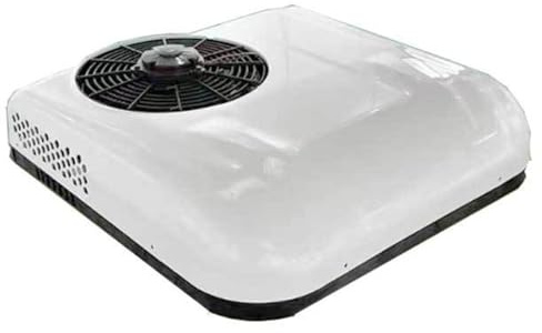 guoyjmm Climatiseur de Toit pour Camionnette 12 V/24 V, Refroidissement Rapide et Haute Efficacité pour Couchette, Remorque, Camping Car, Niveleuse, Tracteur, Grue,White-12V