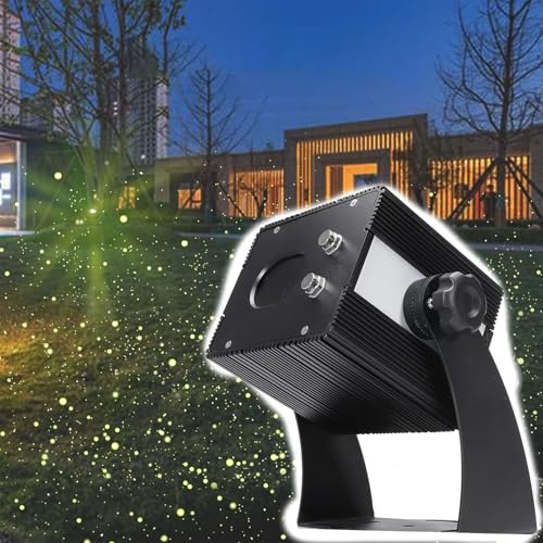Projektor-Laser-Weihnachtslichter, dynamische Glühwürmchen-Gartenlichter, IP65 wasserdichter Landschaftsscheinwerfer für Urlaub, Party, Hochzeit, einstellbare Rotationsgeschwindigkeit,Couleur