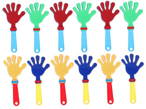 Hemobllo 12piezas Juguetes Para Golpear La Palma Mano De Plástico Aplausos De Mano Juguete De Aplausos Para Fiestas y Actividades Al Aire