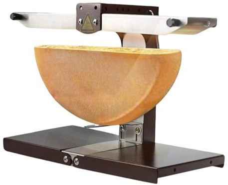 Máquina Para Fundir Queso Raclette, Parrilla Comercial De 1000 W, Parrilla Con Doble área De Calentamiento, Media Rueda De Queso Ajustable,Calentamiento Rápido Multifunción Para Restaurantes