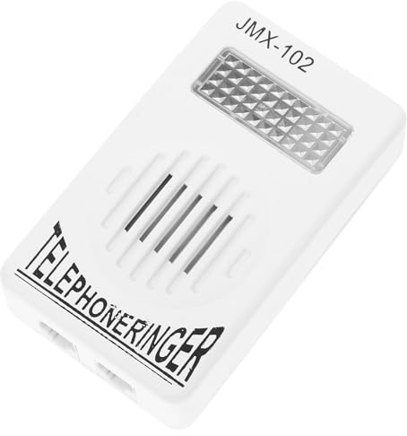 SILENRADAWN Amplificador de Timbre para Teléfono Fijo Color Claro, Dispositivo de Aumento de Volumen sin Batería, Compatible Mayoría de Teléfonos Residenciales para Mejorar el Reconocimiento