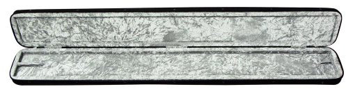 GEWA Bogenetui für Cellobogen schwarz, Samtplüsch anthrazit innen, Doppeletui