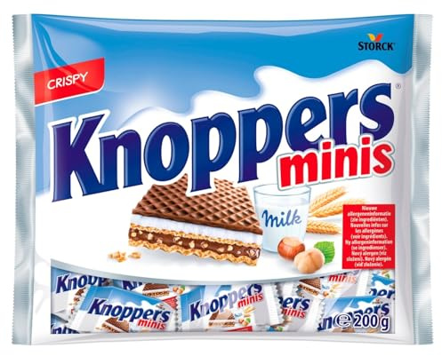 Knoppers Mini Milk and Hazelnut Cream Wafer -1 Bag