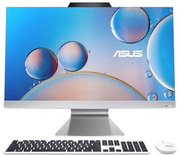 ASUS AIO F3702WFAK#B07ML1XD2K, Display 27, 75Hz, Processore AMD Ryzen™ 5 7520U, RAM 16GB, 512GB SSD PCIE, Windows 11 Home, Bianco