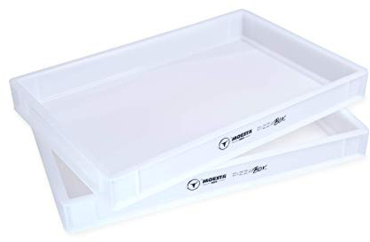 MOESTA-BBQ 19276 PizzaBox, 1 caja de fermentación para masas (60 x 40 x 7 cm) | Recipiente apilable para pizzas y pan, apto para alimentos