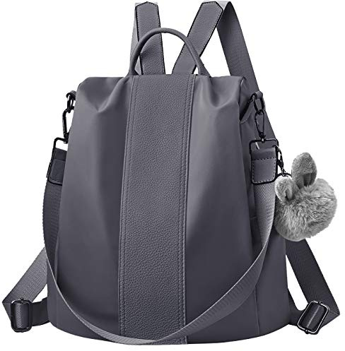 CHARMORE Damen Rucksack Wasserdichte Nylon Schultaschen Anti-Diebstahl Tagesrucksack Schultertaschen