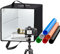 Studio Photo Box Portable 40x40 cm, Boîtes de Lumière Kit avec 120pcs LED Réglable & 6 Fonds pour Photographie de Produits