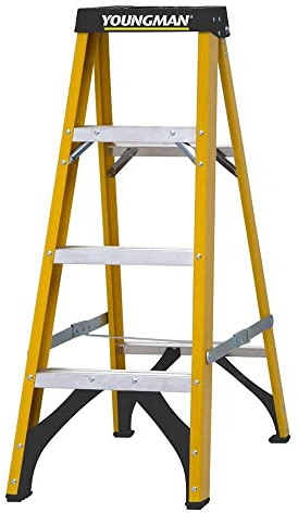 Youngman S400 Fibreglass Stepladder 4 Tread