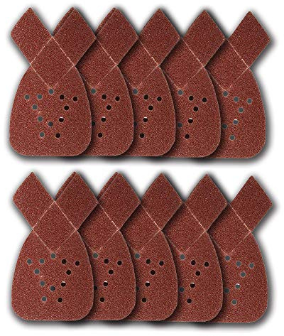 10PCS Mouse Sanding Sheets 40 Grit Fit Black and Decker Detail Palm Sander