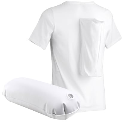 somnipax Comfort Anti-Schnarch-Shirt mit Luftkissen, 100% Bio-Baumwolle, Hilfe bei CPAP-Therapie, gegen Schlafapnoe + Schnarchen