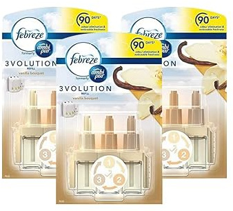 3 x Febreze 3Volution Refill Vanilla Bouquet Duftstecker Nachfüller je 20ml