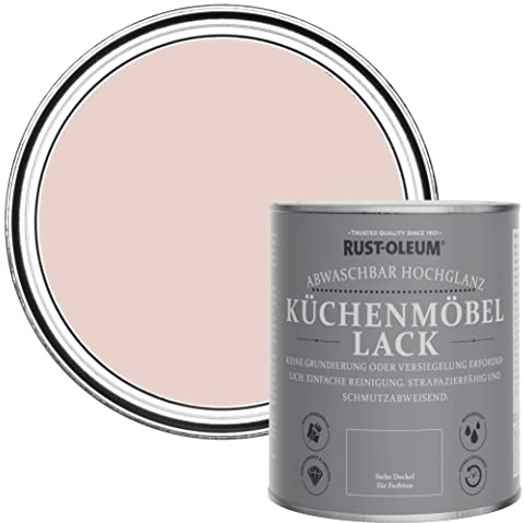 Rust-Oleum Pink Kitchen Cupboard Paint in Gloss Finish - Pink Champagne 750ml