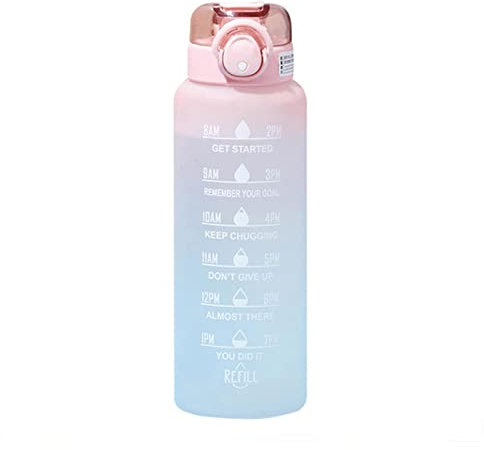 FORKIS Bouteille d'eau Motifationnelle Bouteille D'Eau Fuite Des Bouteilles De Consommation D'Alcool-D