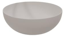 LEMONBATH - Lavabo Sobre Encimera Redondo Blanco Mate - Medidas 40 x 40 x 15,5 cm - Lavabo de Ceramica para colocar Sobre Encimera de Mueble Baño - Lavamanos para Grifo Alto