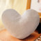 ODIWEN Cojín de Peluche en Forma de Corazón, Cojín Decorativo de Sofá de Felpa, Almohada de Amor, Decoración de Sofá (Blanco)