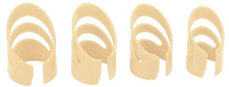 Fingerspitzen-Picks, Fingerspitzen-Pick-Set, 4-teiliges Gitarren-Finger-Pick-Set für Guten Schutz für Gitarre, S, M, L, XL, Plektrum für Bassgitarre und Bass-Zubehör (Beige)