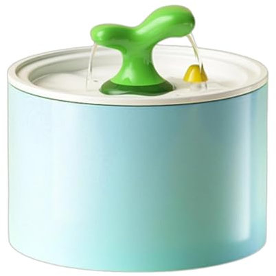Fuente de Agua de Cerámica Para Gatos, Dispensador de Agua Para Mascotas de Circulación Automática Grande de 50 Oz/1,5 L con 3 Filtros, Fuentes de Agua Ultrasilenciosas Para Gatos en Interiores,C