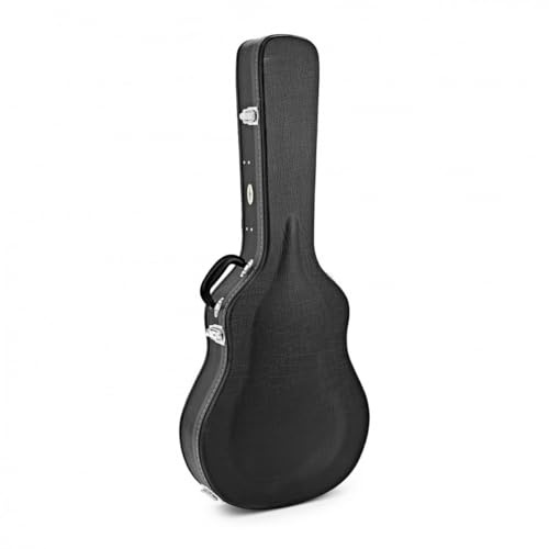 gear4music Custodia rigida robusta per chitarra semiacustica, nera