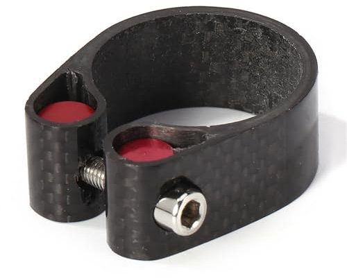 Fahrrad-Sattelstützenklemme, Fahrrad-Sattelklemme, Rennrad, Mountainbike, Sattel, Sattelstütze, leichtes MTB-Fahrrad, Kohlefaser, Schnellspanner, Sattelrohr-Clip 27,2/30,8/30,9/31,6 mm (Farbe: 27,2 mm