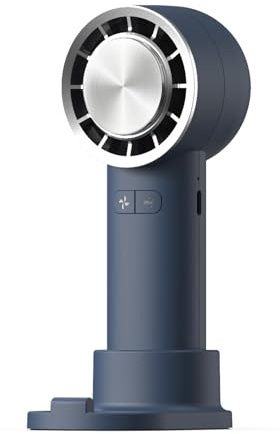 Ventilador de mano de 3 velocidades ajustable frío pequeño escritorio cara ventilador USB C recargable alimentado por batería