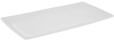 GENEVIEVE LETHU 535986 - Piatto in porcellana bianca, 29 cm x 15 cm, collezione Sweet Souvenirs, piatto da portata rettangolare