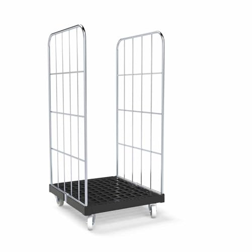 Rullbehållare 1350 KU RC svart, 724 x 815 mm, typ 2-sidig, Cr 3