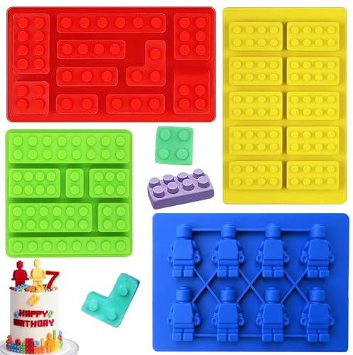 Silikonform Schokolade, 4 Stücke Schokoladenform, Antihaft Schokoladenform für für Kuchen, Gelee, Fondantformen
