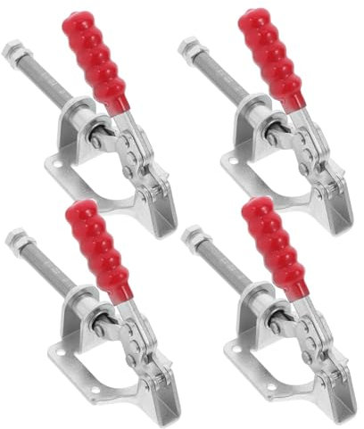 Hemobllo 4stücke Schnellspanner Mit Druck Und Zugfunktion Holzbearbeitungszwingenset Verstellbar Zum Schweißen Geeignet Aus Robustem Eisen Und Stahl