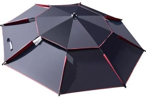 GSKDZG Nero Ombrellone Da Pesca Per Pescatori Ombrellone Da Giardino 2m 2.2m 2.4m 2.6m Ombrellone Da Spiaggia Inclinabile, Protezione Solare Impermeabile Antivento