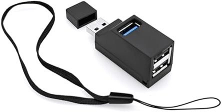 JZK Concentrador USB 3.0 3 Puertos (1 x 3.0 + 2 x 2.0), Adaptador USB Alta Velocidad múltiples Puertos, Mini Divisor USB Extensor para computadora portátil, Unidades Flash, HDD móvil