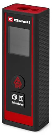 Einhell Telemetro laser TC-LD 30 R (30 m max. campo di misurazione, modalità di misurazione distanza, superficie, volume, misurazione continua, display LCD, spegnimento automatico, senza batterie)