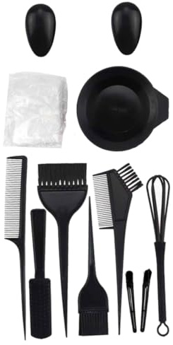 LALADEFIEE Kit per Colorazione Capelli Professionale in Resistente Antistatica Tinta con Pennello Ciotola e Copri Orecchie per Salone e Te