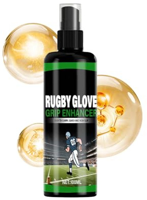 Spray Grip Football – Adhésif Professionnel Longue Durée 100 Ml | Rehausseur De Gants Collants Pour Le Football, Rugby Améliore Contrôle Des Captures Les Jeunes Athlètes Adultes, Entraînement, Jeu Sur