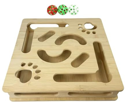 Generico Anreicherungsspiele für Katzen – Lustige Antibeißbox mit Labyrinth für Welpen, Spielzeug für Katzen, für kleine Kätzchen für drinnen und draußen und Garten