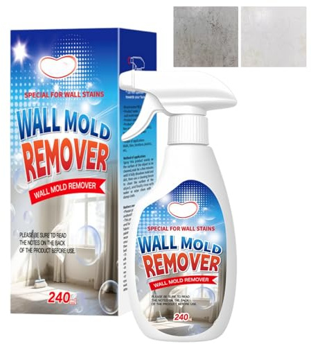 240ML Mould Remover Spray for Walls - Wall Stain & Black Mould Remover, Multi-Surface Stain Spray,Long-Term Protection Without Damage, White Wall Cleaner Spray