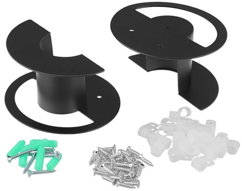 Nucelit Cable Management Bracket Rustproof Steel Holder for Ethernet Indoor Outdoor Surfaces Steel Ethernet Cable Holder