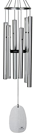Woodstock Windspiel Bells of Paradise, Silber, 81,2 cm