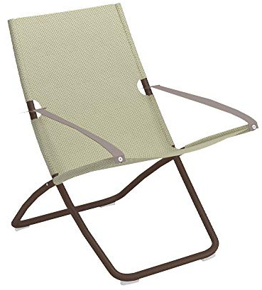 Snooze Liegestuhl Code 201 Stahl/Emu-tex Indishbraun Fabre Cod. 41