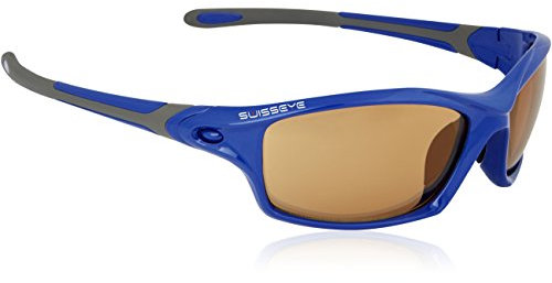 SWISSEYE Sportbrille Grip, Blue Shiny/Dark Grey