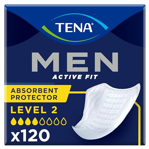 Tena 750750 herrbindning Level 2, för blåsor, 6 förpackningar med 20 bindningar, 120 stycken