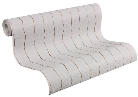 Schöner Wohnen Vliestapete Private Glam, Streifentapete, braun, grau, 945037