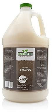 Green Groom Oatmeal Dog Shampoo, 1 Gallon - Natural Colloidal Oatmeal, Calms Dry Itchy Irritated Skin, Natural Ingredients, Moisturizes and Soothes the Skin and Coat, Professiona Grooming Grade