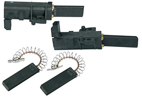 Bosch Siemens 639025 00639025 ORIGINAL Kohle Kohlebürste Motorkohle Kohlestift 2x mit Halter 6,3mmAMP Farbpunkt: Blau + 2x ohne Halter 4,8mmAMP Waschmaschine auch Constructa Koenic