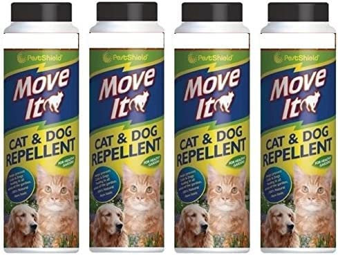 4 x PestShield Move It Cat & Dog Garden Repellent Non Toxic 100% Natural 240g