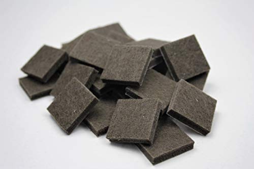 Filzgleiter –25x25mm Paket 32 STK. Möbelgleiter. Filzgleiter mit 5mm dickem Filz, leichtge Montage, selbstklebend