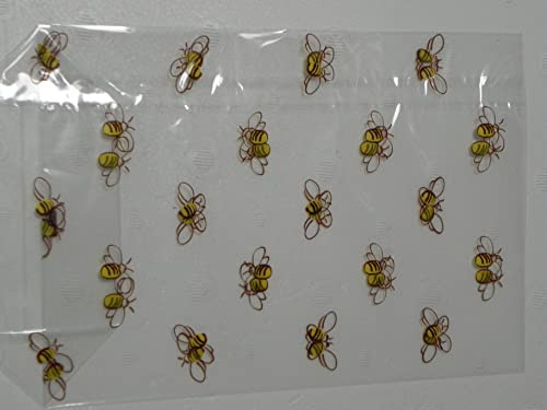 Generisch 50 (28ct/St) Bodenbeutel m.Bienenmotiv 235x145mm klar Imker Imkerei,Bienen