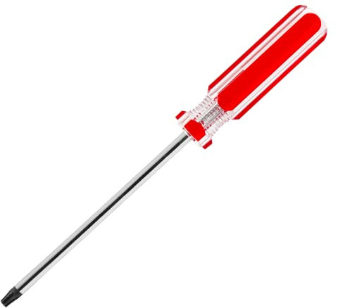 Rierdge Cacciavite Torx T20 Star Cacciavite con albero in acciaio da 4 pollici Punta magnetica da 5 mm per giocattoli Piccoli elettrodomestici e prodotti elettronici Riparazione o manutenzione