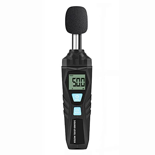 XARONF Decibel Meter Sound Pressure Level Meter with Backlight Alarm, Portable Sound Decibel Level Meter 30~150dBA, Noise dB Sound Meter Audio Volume Monitoring Instrument Meter for Home Office