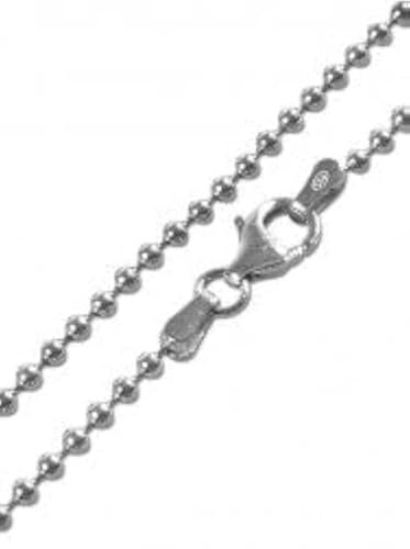 CC-Style - Chaîne boule en argent sterling 925 - collier sans pendentif | Epaisseur : 1,2 mm - Longueur : 70 cm